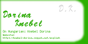 dorina knebel business card